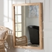 bali & pari Lanica Japandi Sun Bleached Rattan Wall Mirror - Braided Sun Bleached Ivory-Wood/Rattan-Mirror