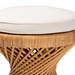 bali & pari Borneo Bohemian Light Honey Rattan Footstool - Borneo-Light Honey-Rattan-Stool