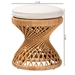 bali & pari Borneo Bohemian Light Honey Rattan Footstool - Borneo-Light Honey-Rattan-Stool