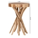 bali & pari Liberte Natural Teak Wood End Table - Liberte-Wooden-ET