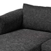 Baxton Studio Cantu Modern Gravel Twill Fabric Left Facing Sectional Sofa - Leni-Black-LFC