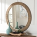 bali & pari Geralyn Japandi Natural Seagrass Round Wall Mirror - WS097-Natural Rattan-Mirror