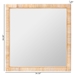 bali & pari Lankston Bohemian Natural Rattan Square Accent Wall Mirror - WS102-Natural Rattan/Wood-Mirror