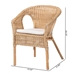 bali & pari Abbey Modern Bohemian Natural Rattan Dining Chair - 12717-Natural Rattan-DC-Version 2