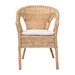 bali & pari Abbey Modern Bohemian Natural Rattan Dining Chair - 12717-Natural Rattan-DC-Version 2