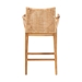 bali & pari Storsel Bohemian Natural Rattan and Teak Wood Counter Stool - STORSEL-Natural Rattan/Teak Wood-CS