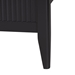 Baxton Studio Primrose Mid-Century Black Fluted Wood King Size Platform Bed - SW8596-Black-King