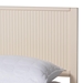 Baxton Studio Primrose Mid-Century Ivory Fluted Wood King Size Platform Bed - SW8596-Ivory-King