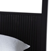 Baxton Studio Primrose Mid-Century Black Fluted Wood King Size Canopy Bed - SW8609-Black-Canopy King