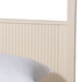 Baxton Studio Primrose Mid-Century Ivory Fluted Wood King Size Canopy Bed - SW8609-Ivory-Canopy King