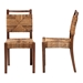 bali & pari Cordoba Bohemian Natural Seagrass and Mahogany Wood 2-Piece Dining Chair - Cordoba-Seagrass-DC