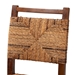 bali & pari Cordoba Bohemian Natural Seagrass and Mahogany Wood 2-Piece Dining Chair - Cordoba-Seagrass-DC