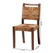 bali & pari Cordoba Bohemian Natural Seagrass and Mahogany Wood 2-Piece Dining Chair - Cordoba-Seagrass-DC