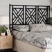 bali & pari Karavo Bohemian Black Natural Rattan King Size Standalone Headboard - Karavo W200-Black Rattan-HB-King