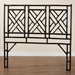 bali & pari Karavo Bohemian Black Natural Rattan King Size Standalone Headboard - Karavo W200-Black Rattan-HB-King