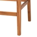 bali & pari Prita Bohemian Paper Loom and Natural Mahogany Wood Bar Stool - BC-02-Parekesit-Wood/Brown-BS