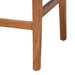 bali & pari Prita Bohemian Paper Loom and Natural Mahogany Wood Counter Stool - CC-02-Wood/Brown-CS