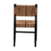 bali & pari Prita Bohemian Paper Loom and Black Mahogany Wood Dining Chair - DCC-01-Wood/Black-DC