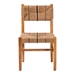 bali & pari Prita Bohemian Paper Loom and Natural Mahogany Wood Dining Chair - DCC-02-Wood/Brown-DC