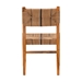 bali & pari Prita Bohemian Paper Loom and Natural Mahogany Wood Dining Chair - DCC-02-Wood/Brown-DC