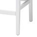 bali & pari Talli Bohemian Paper Loom and White Mahogany Wood Bar Stool - BCP-01-Wood/White-BS