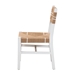 bali & pari Talli Bohemian Paper Loom and White Mahogany Wood Dining Chair - BCP-03-Wood/White-DC