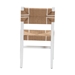 bali & pari Talli Bohemian Paper Loom and White Mahogany Wood Dining Chair - BCP-03-Wood/White-DC