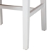 bali & pari Talli Bohemian Paper Loom and White Mahogany Wood Dining Chair - BCP-03-Wood/White-DC