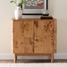 bali & pari Latika Modern and Contemporary Natural Mappa Burl Wood Storage Cabinet - SVN-789-Natural Burl-Blopy-Cabinet