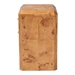 bali & pari Nebu Modern and Contemporary Natural Mappa Burl Wood Nightstand - SVN-1311-Natural Burl-Nebu-NS