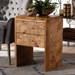 bali & pari Nebu Modern and Contemporary Natural Mappa Burl Wood Nightstand - SVN-1311-Natural Burl-Nebu-NS