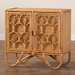 bali & pari Baylor Bohemian Light Honey Rattan Storage Cabinet - TORAJA-Light Honey Rattan-Cabinet