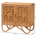 bali & pari Baylor Bohemian Light Honey Rattan Storage Cabinet - TORAJA-Light Honey Rattan-Cabinet