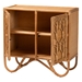 bali & pari Baylor Bohemian Light Honey Rattan Storage Cabinet - TORAJA-Light Honey Rattan-Cabinet