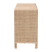 bali & pari Lanica Japandi Sun-Bleached Braided Rattan 6-Drawer Dresser - Braided Sun Bleached Ivory-Wood/Rattan-6DW-Dresser