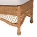 bali & pari Brooklyn Bohemian Light Honey Braided Rattan Ottoman Stool - Broklyn-Light Honey Rattan-Stool