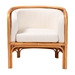 bali & pari Bandung Bohemian Light Honey Rattan Accent Chair - Bandung-Light Honey Rattan-AC