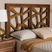 Baxton Studio Accorsa Modern Walnut Brown Finished Wood King Size Headboard - RH2005-Walnut-King-Headboard