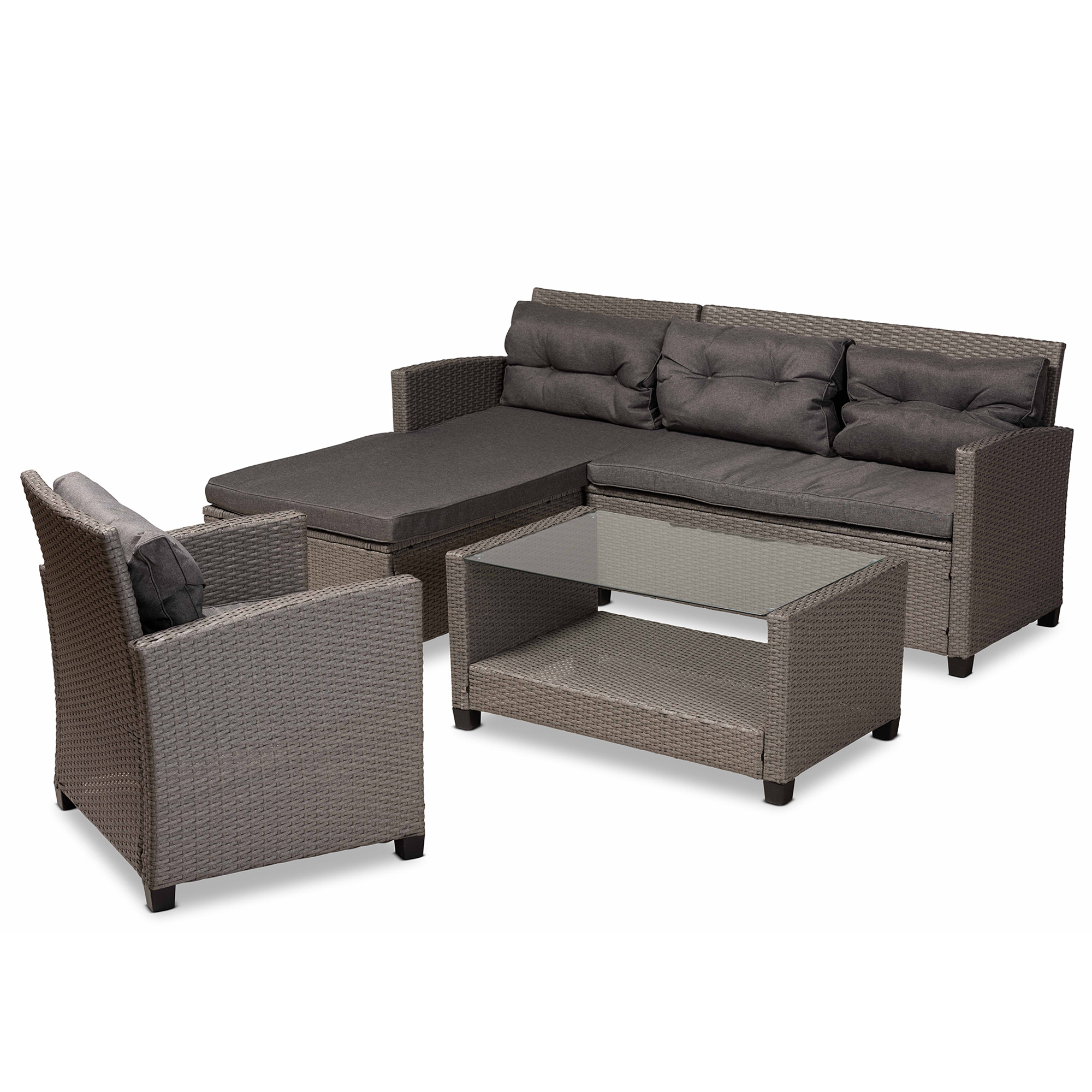 Grey garden lounge set hot sale