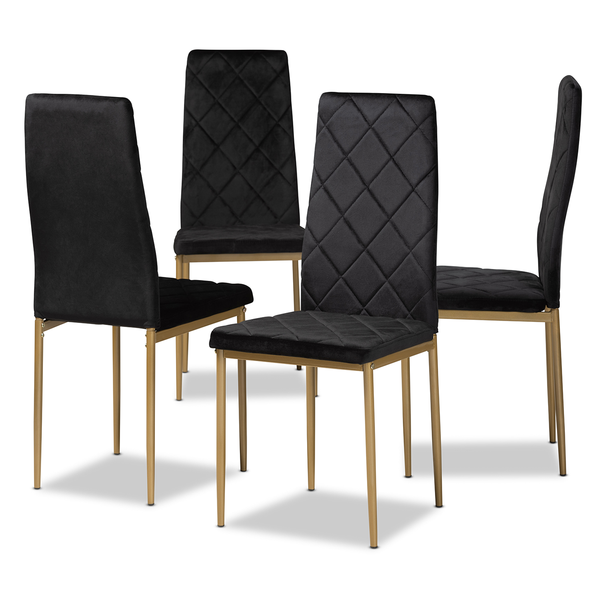 Glam dining chairs set deals of 4