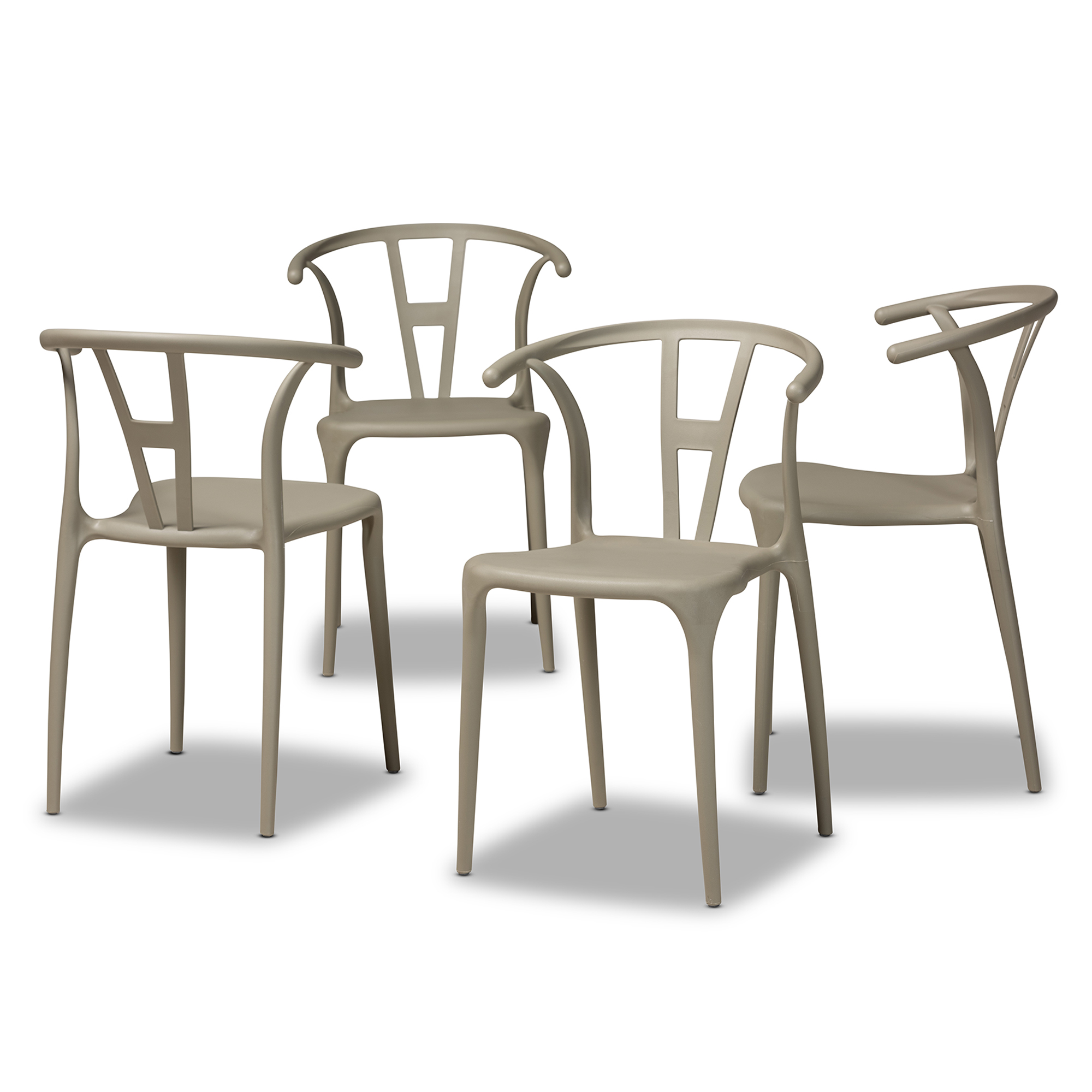 Beige discount plastic chairs