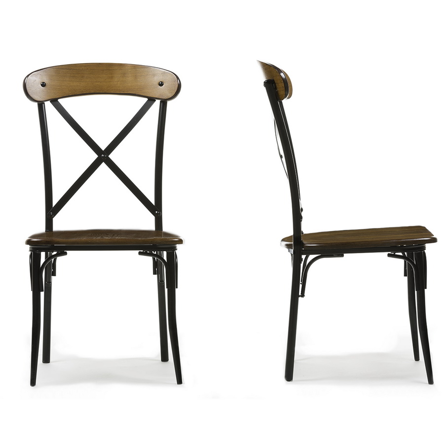 Metal and wood dining chairs new arrivals