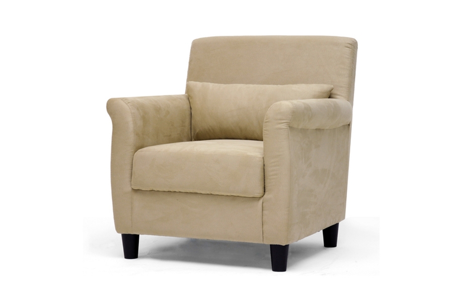 belleze accent chair linen modern leg