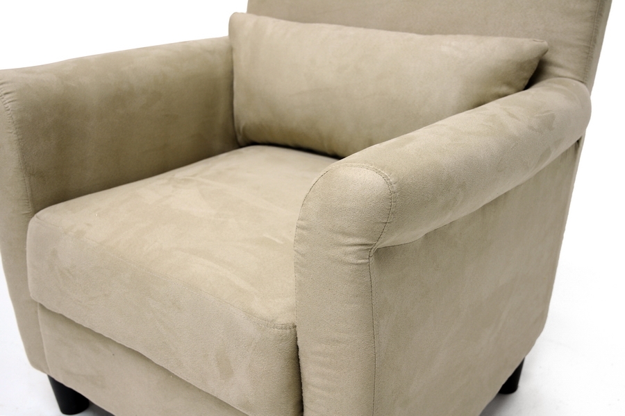 baxton studio marquis microfiber club chair