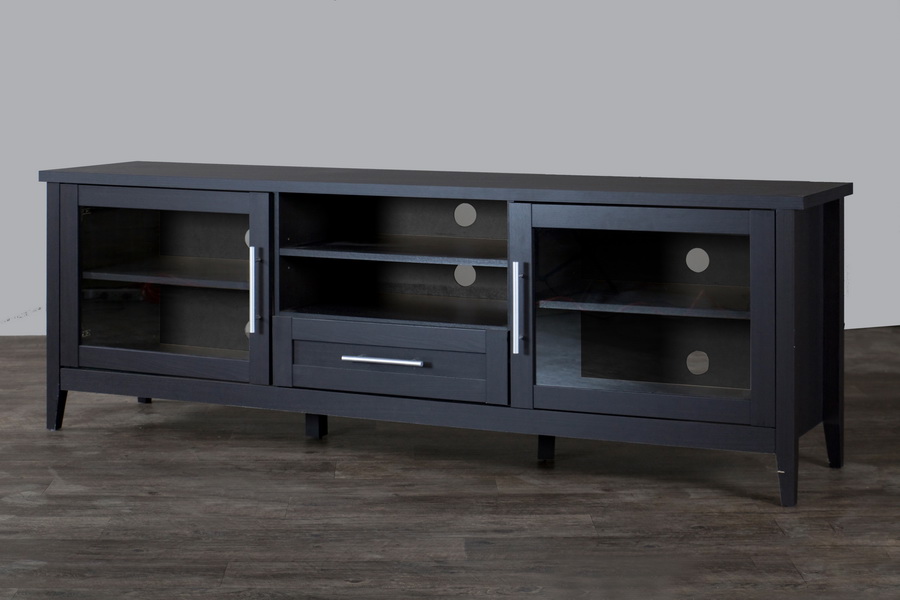 Baxton Studio Espresso TV Stand One Drawer Wholesale Interiors