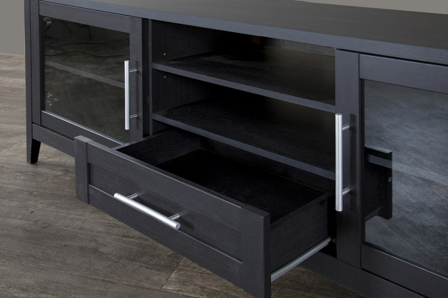 Baxton Studio Espresso TV Stand One Drawer Wholesale Interiors