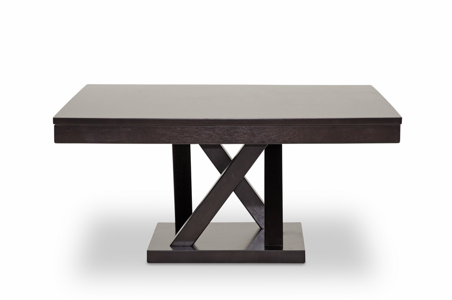 baxton studio everdon dark brown modern sofa table