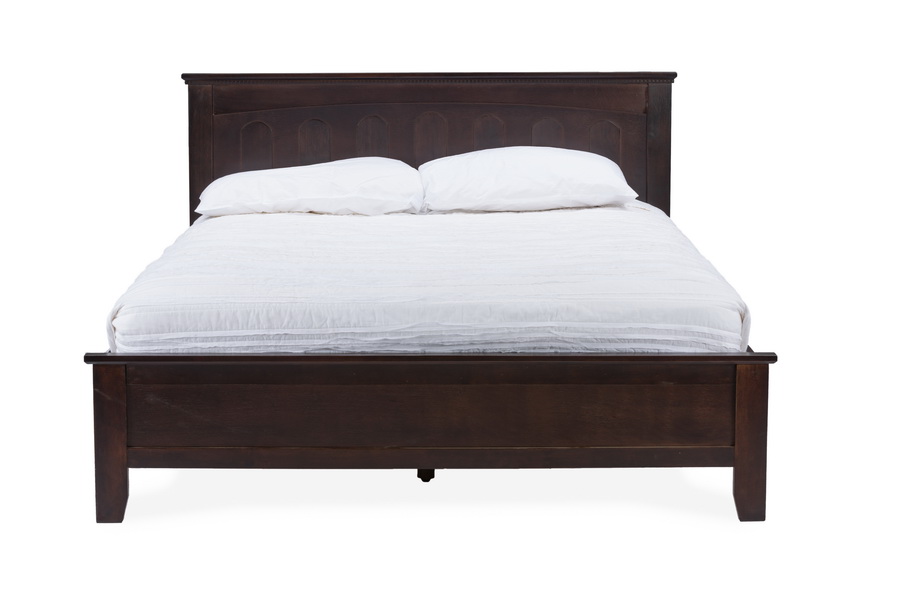 Baxton StudioSpuma Cappuccino Wood Contemporary Twin Size Bed