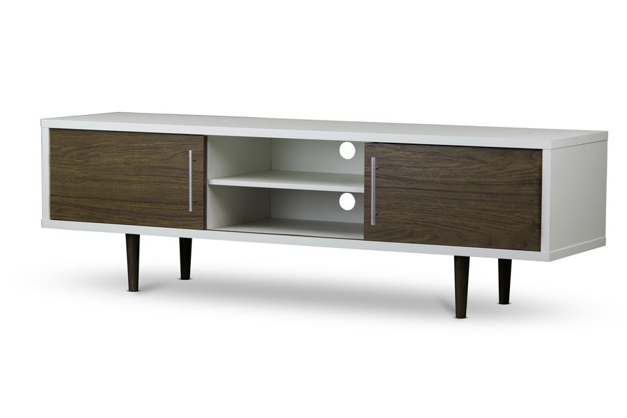 Baxton StudioGemini Wood Contemporary TV Stand Wholesale Interiors