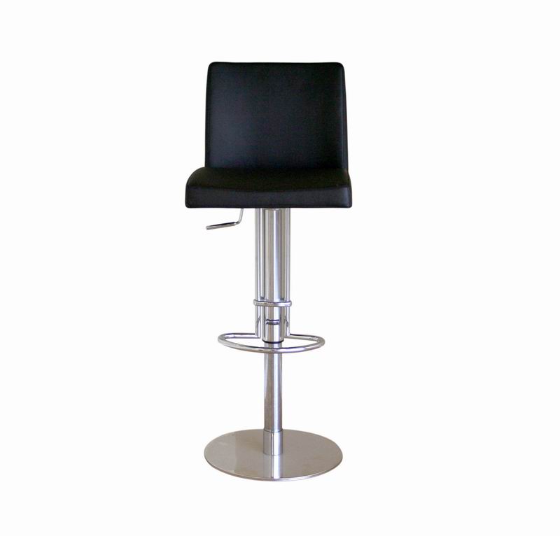 FULL LEATHER Adjustable Barstool BAR STOOL FREE Ship   